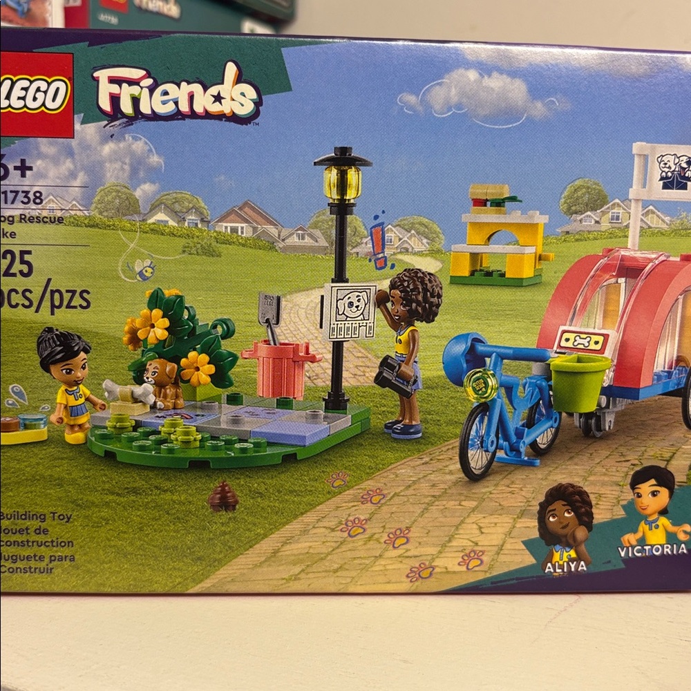 New In Box LEGO® Friends Dog Rescue Bike 41738 125 Pieces Ages 6+